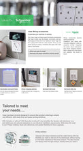 Load image into Gallery viewer, Schneider Electric Lisse Screwless Socket Surround + Holder GGBLSHF1GS White