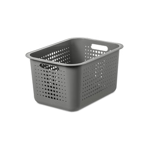 2 of Each SmartStore Recycled20 Storage Box 13L & Basket PlasticLid,Taupe