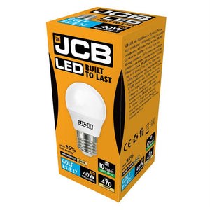 JCB LED GOLF 3000K - Warm White, 120° E27 470lm - 40W