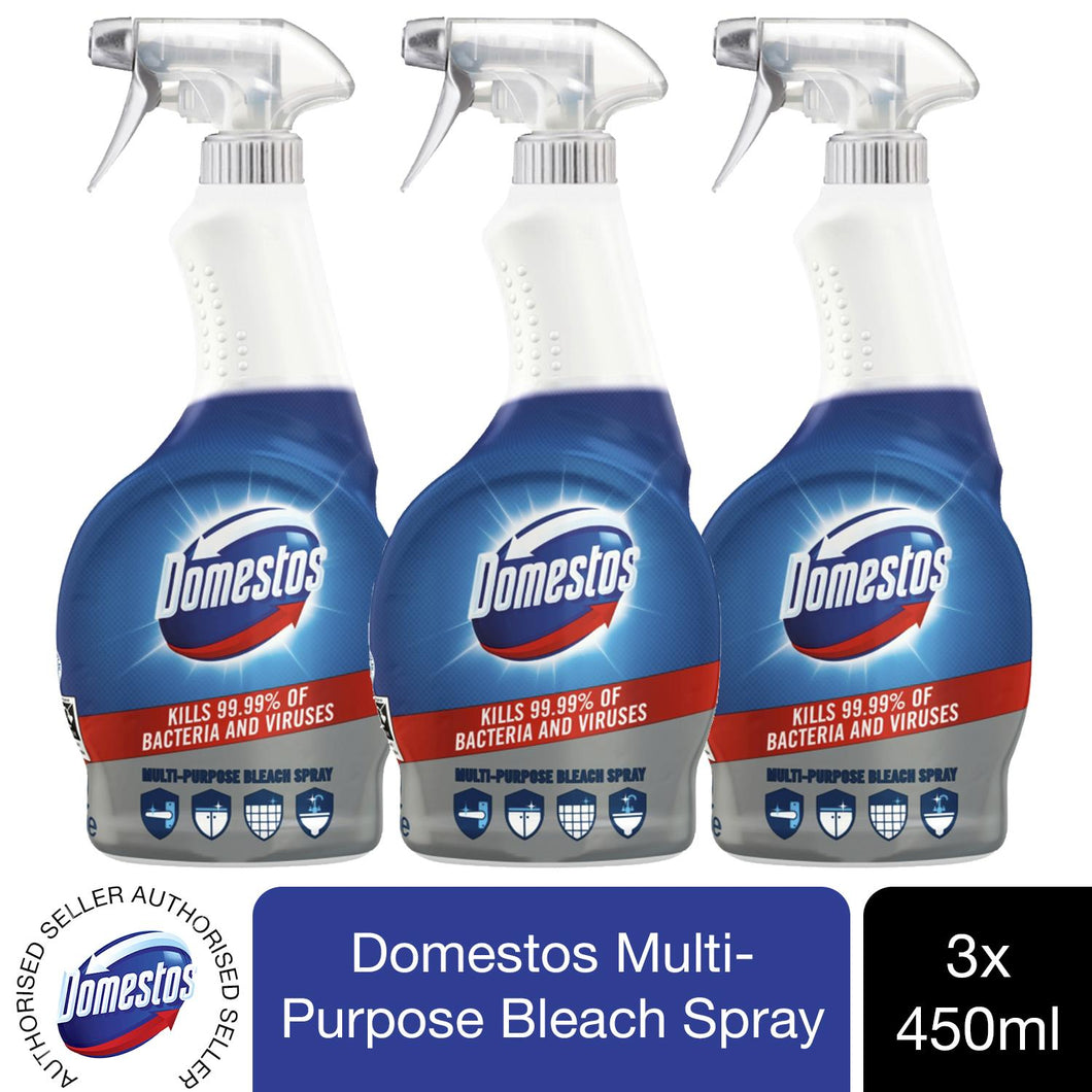 Domestos Multi-Purpose Cleaner Spray Kills 99.99% Bacteria & Virus, 450 ml