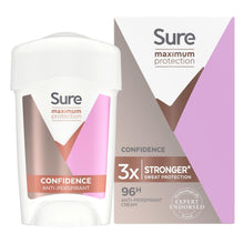 Load image into Gallery viewer, 6x 45ml Sure Women 96 H Anti-Perspirant Deodrant Cream For Maximum Protection