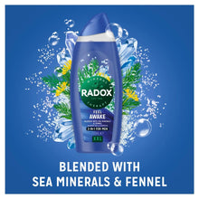 Load image into Gallery viewer, 6x750ml Radox Mineral Therapy Feel Awake 2-in-1 XXL Men&#39;s ShowerGel &amp;Shampoo