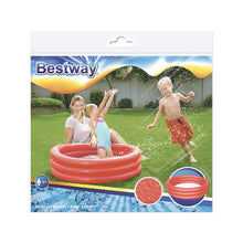 Load image into Gallery viewer, Bestway Fast Set 3 Ring Round Plastic Paddling Pool for Kids