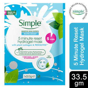 Simple Water Boost Bundle of Hydrating Sheet Mask, Micellar Water & Night Cream