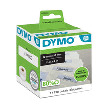 Load image into Gallery viewer, DYMO Labels Self Adhesive LW 220 Suspension File 12 mm x 50mm 1 Roll Authentic