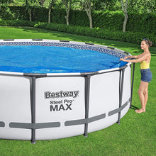 Load image into Gallery viewer, Flowclear Solar Pool Cover for Steel Pro Max &amp; Power Steel Pools - 18 Feet, Blue