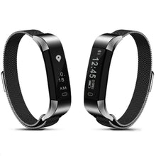 Load image into Gallery viewer, Aquarius AQ115 Splash proof Fitness Tracker with Metal Mesh Strap Space Grey
