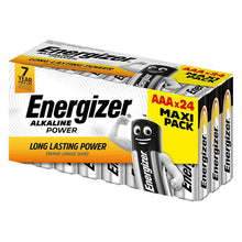 Load image into Gallery viewer, Energizer Leak-Proof Alkaline Long-Lasting Power Batteries, 1.5 V AAA Pack of 24