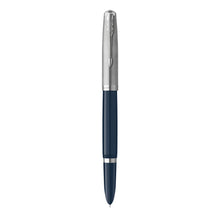 Load image into Gallery viewer, Parker 51 Fountain Pen Midnight Blue Barrel Fine Nib Black Ink Gift Box