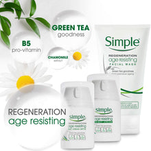 Load image into Gallery viewer, Simple Regeneration Age Resisting Night Cream, Day Cream, and Facial Wash