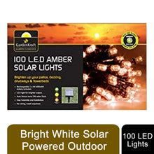 Load image into Gallery viewer, GardenKraft 15760 LED Solar Garden String Lights - Amber