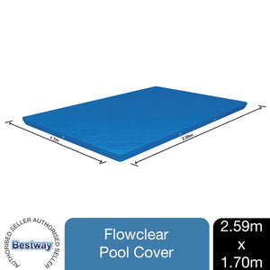 Bestway Flowclear Rectangular Steel Pro 259 X 170 cm Pool Cover