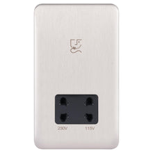 Load image into Gallery viewer, Schneider Lisse Shaver Socket Dual Voltage 115/230V GGBL7090BSSS Stainless Steel