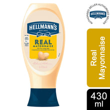 Load image into Gallery viewer, Hellmann&#39;s Real 100% Eggs Free Mayonnaise Squeezy Bottles of 430ml&amp;750ml