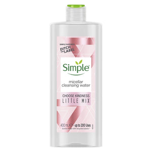 2x 200/400ml Simple Kind to Skin Make-Up Remover Micellar Cleansing Water