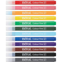 Load image into Gallery viewer, Berol Colouring Pens Felt Tip Assorted Fine Point 0.6mm Class Pack of 288