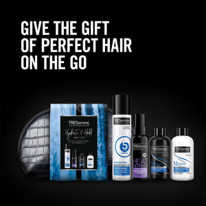 Tresemme Hydrate & Hold Hair Styling 4ps Gift Set For Her with Faux Croc Washbag
