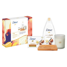 Load image into Gallery viewer, Dove Truly Pampered Bath &amp; Home 2pcs Gift Set For Her with Soap Dish &amp; Candle