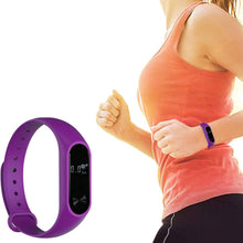 Load image into Gallery viewer, Aquarius AQ112 Fitness Tracker With Heart Rate Monitor, Purple