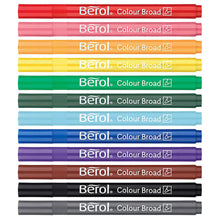 Load image into Gallery viewer, Berol Colouring Pens Felt Tip Assorted  Colours Broad Point 1.2mm Pack of 288