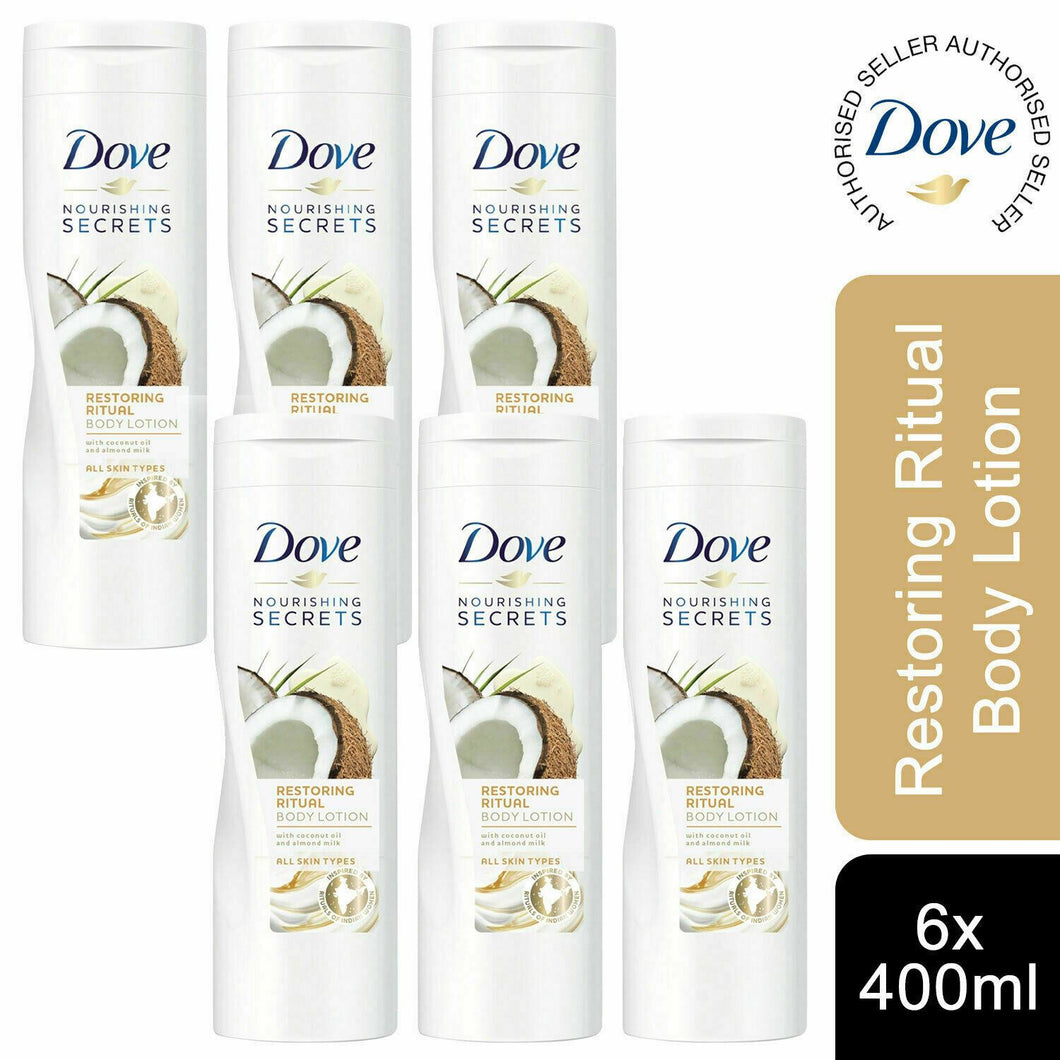 3x400ml or 6x400ml Dove Nourishment Body Lotion For All Skin Types