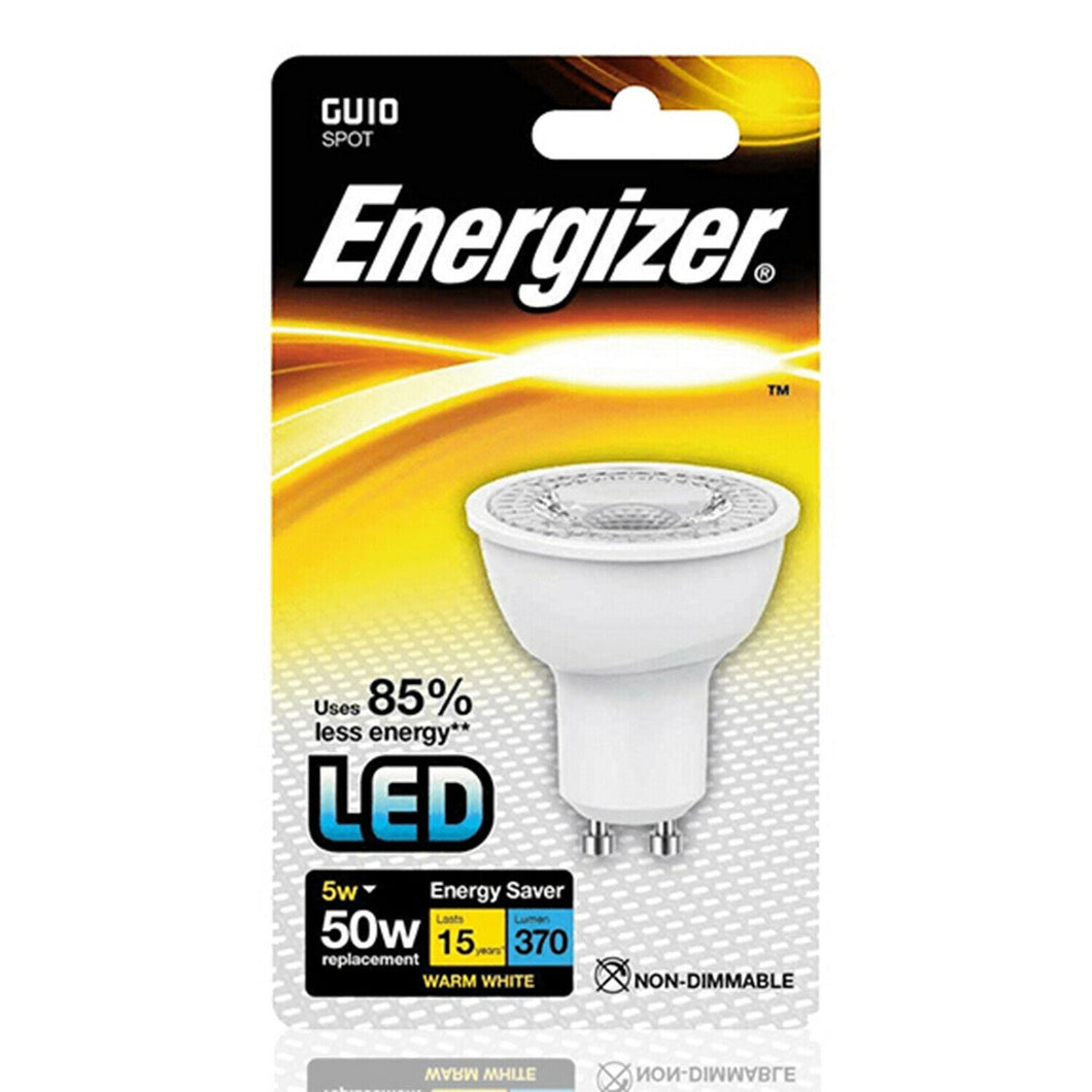 Energizer High Teck LED bulbGU10 350LM 36° Warm White Box