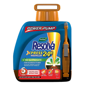 Resolva Xpress 24H Weedkiller Power Pump Safe For Bees Ready To Use 5L