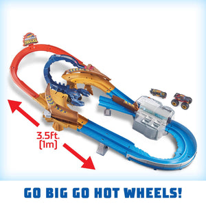 Hot Wheels Monster Trucks Demo 2-Pk Assorted & Truck Scorpion Sting Raceway