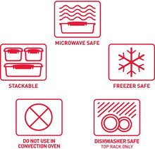 Load image into Gallery viewer, Sistema Microwave Plate with Removable Steaming Tray, Red/Clear, 440 ml