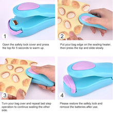 Load image into Gallery viewer, Electric, Handheld &amp; Multi-Function Mini Heat Sealing Machine - Assorted Colours