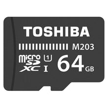 Load image into Gallery viewer, Toshiba Class 10 Exceria M203 64GB MicroSD Card with Adapter