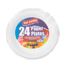 Load image into Gallery viewer, PMS 24pc White Disposable Paper Plates