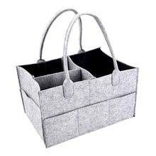 Load image into Gallery viewer, Multi-purpose Caddy Felt Changing Nappy Kids Organiser Bag - Grey