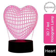Load image into Gallery viewer, Aquarius 3D Colour Changing Hologram LED Night Light and Desk Lamp