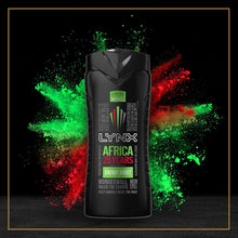 Load image into Gallery viewer, Lynx Energy Boost Shower Gel Bodywash, Africa, 3 or 6 Pk, 500ml