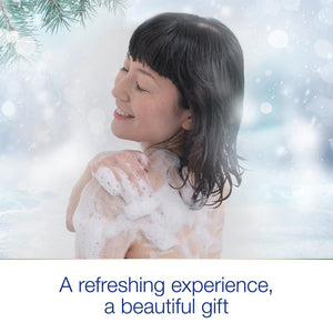 Dove Radiantly Refreshing BodyWash Collection 2pcs+ShowerPuff Gift Set For her