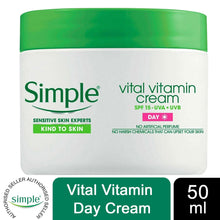 Load image into Gallery viewer, 2x of 50ml Simple Kind to Skin VitalVitaminCream for Day&amp;Night for SensitiveSkin