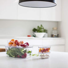 Load image into Gallery viewer, SmartStore Compact Clear Modular Storage Bin Container For Kitchen, XS