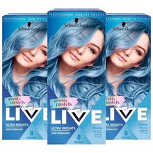 Load image into Gallery viewer, 3x Schwarzkopf Live Ultra Brights Semi-Permanent Colour Hair Dye