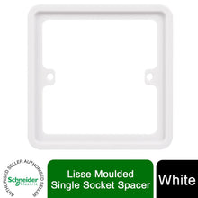 Load image into Gallery viewer, Schneider Electric Lisse White Moulded Single Socket Spacer GGBLSPC1S - White