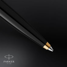 Load image into Gallery viewer, Parker 51 Ballpoint Pen Delux Black Medium 18k Gold Nib Black Ink Gift Box