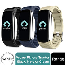 Load image into Gallery viewer, Gymcline Vesper Fitness Tracker with Body Temp Monitoring, Black, Navy or Cream
