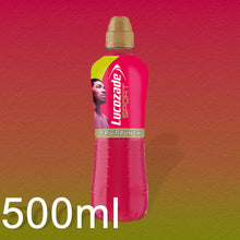 Load image into Gallery viewer, 12 Pack of Lucozade Fruit Punch Apple &amp; Raspberry Sports Drink, 500ml