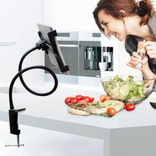 Load image into Gallery viewer, AQ 360 Aluminium Alloy Rotating Tablet Holder Adjustable Gooseneck -Black