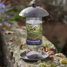 Load image into Gallery viewer, Peckish Secret Garden Nyjer Bird Feeder Circular Perch Quick Release Base