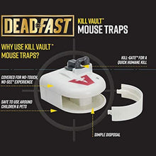 Load image into Gallery viewer, Deadfast Kill Vault Mouse Trap Reusable Rodent Control Twin 2Pack