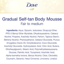 Load image into Gallery viewer, 2pk of 150ml Dove Derma Spa Gradual Self-Tan Body Mousse Fair to Medium
