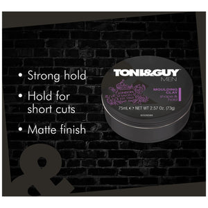 2 Pack, Toni & Guy Moulding Clay for Shape and Hold For Men, 75ml