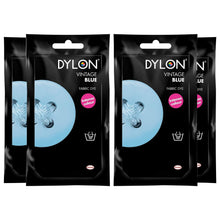 Load image into Gallery viewer, DYLON Hand Fabric Dye Sachet, Vintage Blue, 4 Packs of 50g