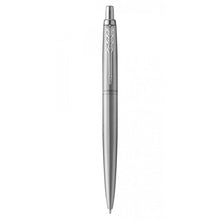 Load image into Gallery viewer, Parker Jotter Ballpoint Pen Monochrome Stainless Medium Nib Blue Ink XL Gift Box